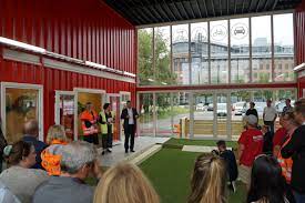 Fra åpningen av Filipstad Mobilitetspunkt 26. august 2019.